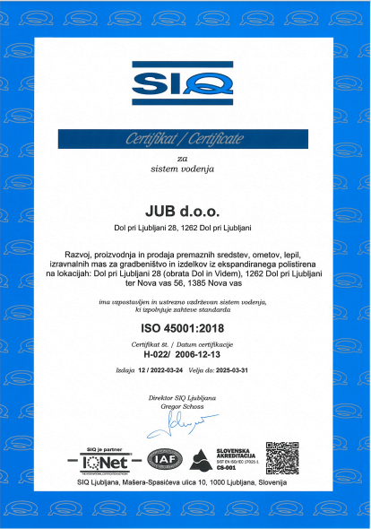 ISO 45001 2018